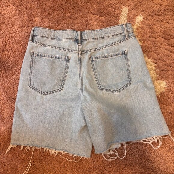 Forever 21 High Rise Distressed Drawstring Shorts Womens Size 28 - Picture 2 of 4